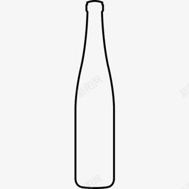 酒瓶白葡萄酒皮克托图标图标