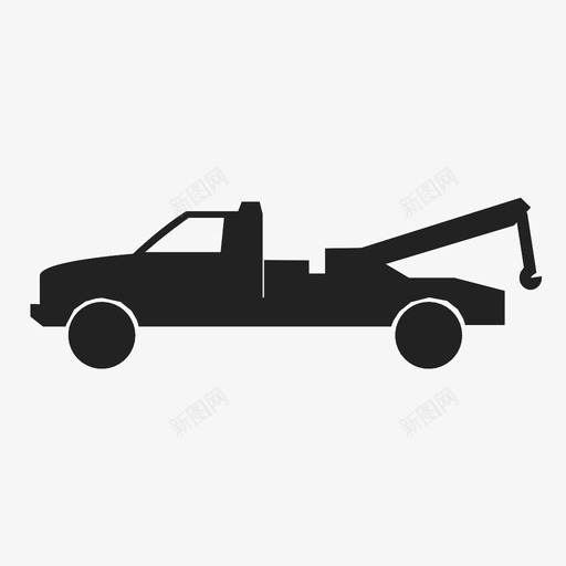拖车汽车起重机图标svg_新图网 https://ixintu.com 拖车 救援车 汽车 票证 起重机 车辆