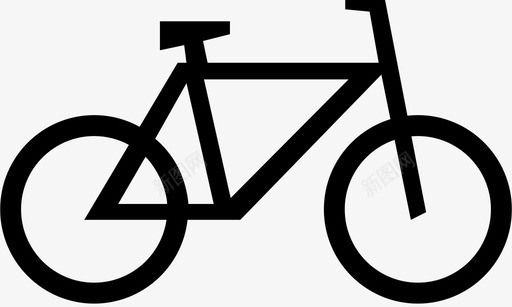 自行车骑乘交通工具图标svg_新图网 https://ixintu.com 交通工具 自行车 车轮 车辆 骑乘