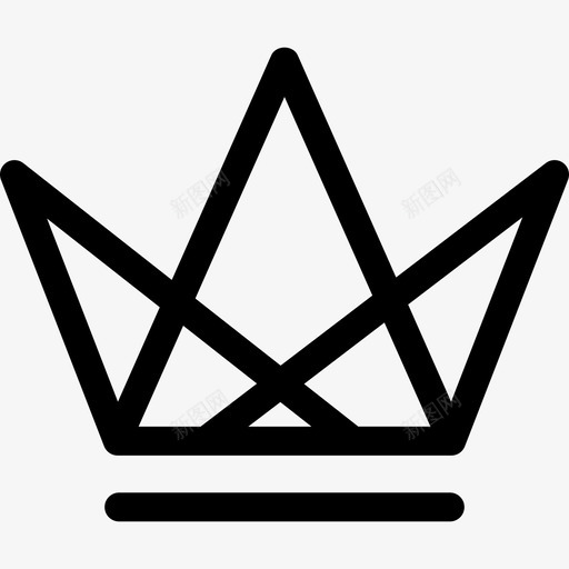 皇家皇冠三角形网格形状皇冠图标svg_新图网 https://ixintu.com 形状 皇冠 皇家皇冠三角形网格设计