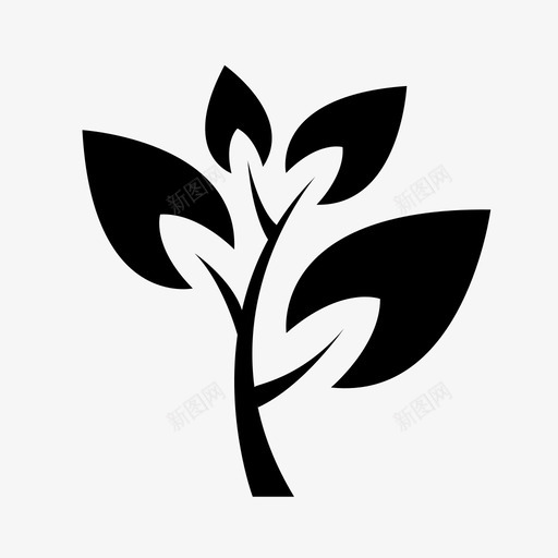 植物生物学树枝叶子生命图标svg_新图网 https://ixintu.com 叶子 树木 树枝 植物 灌木 生命 生物学