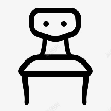 椅子家具校椅图标图标