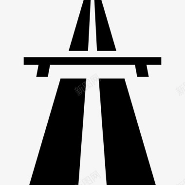 公路桥梁汽车图标图标