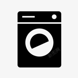 洗衣机泡泡洗衣机泡泡清洁图标高清图片