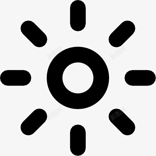 太阳光自然图标svg_新图网 https://ixintu.com 光 光线 天气 太阳 摄影 自然 阳光