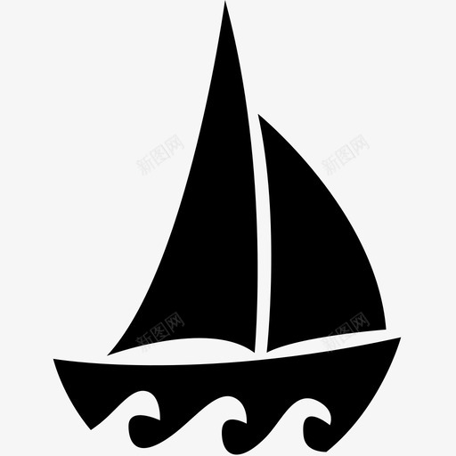 帆船海洋海图标svg_新图网 https://ixintu.com 帆船 水 海 海洋 船