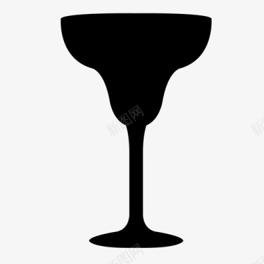 玛格丽塔酒吧杯子图标图标