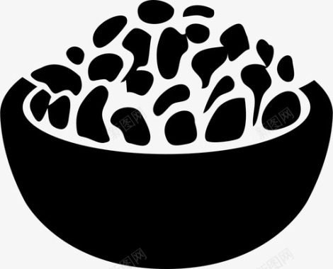 米饭碗烹饪食品人道主义图标图标