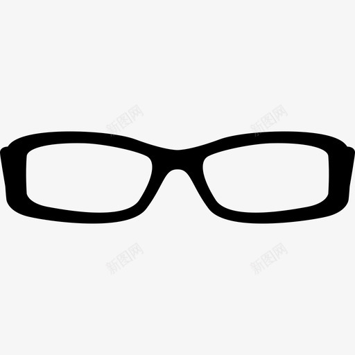 长方形眼镜架工具和用具时尚的图标svg_新图网 https://ixintu.com 工具和用具 时尚的图标 长方形眼镜架