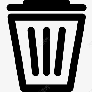 垃圾箱删除废纸篓图标图标