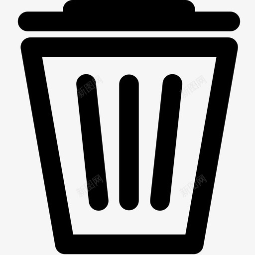 垃圾箱删除废纸篓图标svg_新图网 https://ixintu.com 删除 垃圾桶 垃圾箱 垃圾邮件 废纸篓