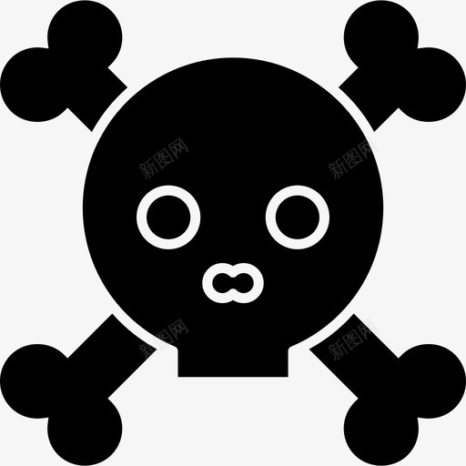 骷髅轮廓博物馆满满的图标svg_新图网 https://ixintu.com 博物馆满满的 骷髅轮廓