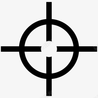十字线圆圈游戏图标图标