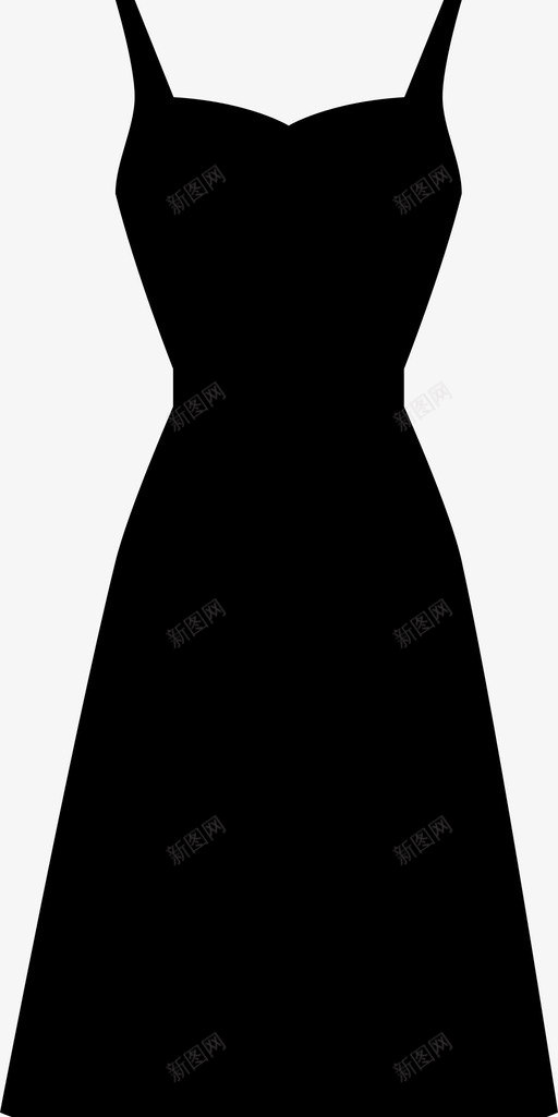 衣服时尚款式图标svg_新图网 https://ixintu.com 女人 时尚 款式 衣服 衣服版型