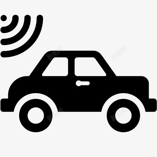 车辆跟踪汽车驱动器图标svg_新图网 https://ixintu.com gps 传感器 位置 汽车 车辆跟踪 运输 驱动器