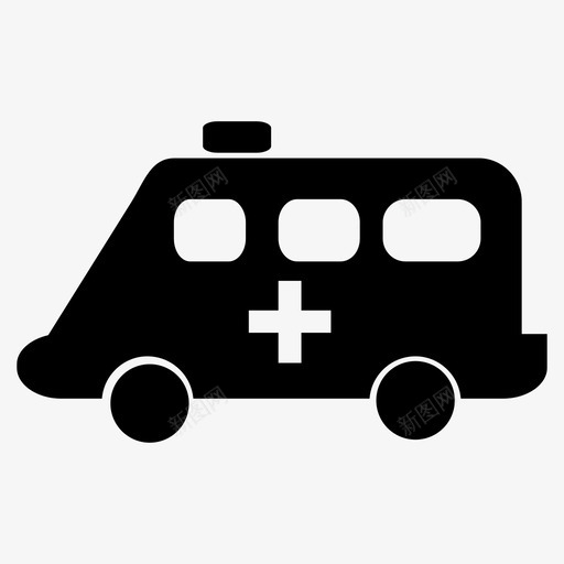 救护车治疗运输图标svg_新图网 https://ixintu.com 健康 医生 医疗 安全 急救 护士 救护车 治疗 灾难 紧急情况 运输