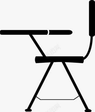 椅子教室桌子大学图标图标