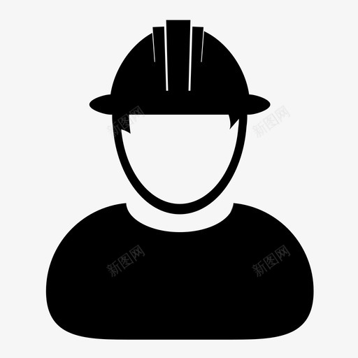 工人保护人员图标svg_新图网 https://ixintu.com 人员 保护 头饰 安全帽 工人 油漆工 石匠 裙边