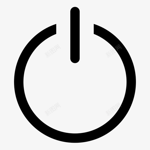 电源关开图标svg_新图网 https://ixintu.com 关 开 电源 重启