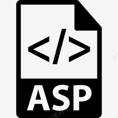 Asp文件格式符号界面文件格式图标图标