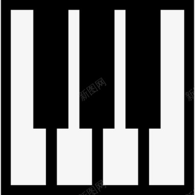 钢琴键部分音乐音乐和声音2图标图标
