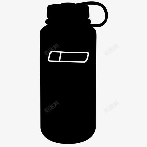 水瓶容器饮料图标svg_新图网 https://ixintu.com 再利用 可重复使用 塑料瓶 容器 水瓶 纳金 饮料