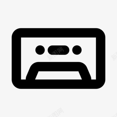 盒式磁带音乐旧唱片复古图标图标