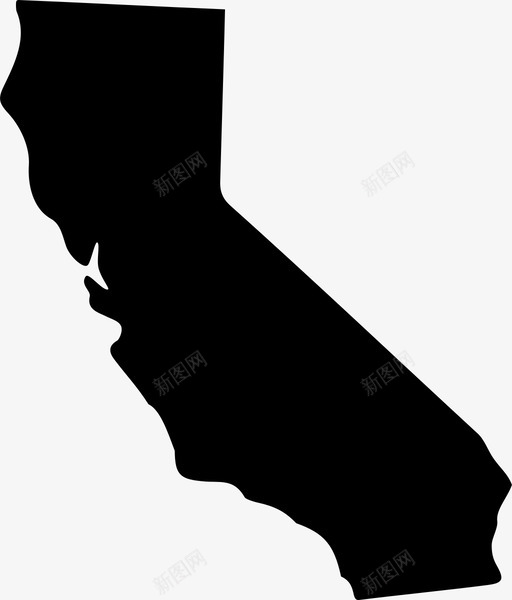 加利福尼亚美国地理位置图标svg_新图网 https://ixintu.com 加利福尼亚 地图 地理位置 州 形状 美国 西海岸