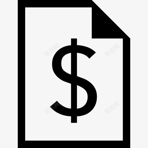 美元钞票钱纸图标svg_新图网 https://ixintu.com 纸 美元 钞票 钱