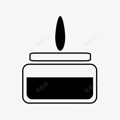 墨水瓶子蜡烛图标svg_新图网 https://ixintu.com 墨水 瓶子 简单的音乐 罐子 蜡烛