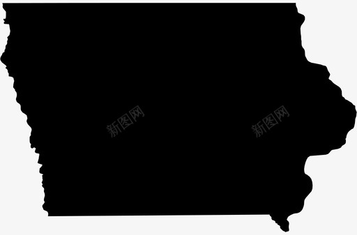 爱荷华美国地理图标图标