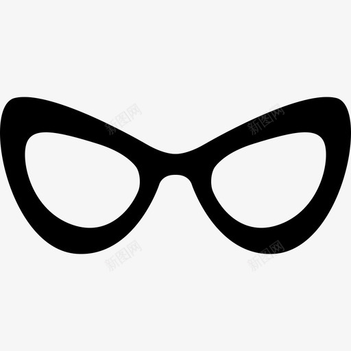 猫眼眼镜工具和用具时尚的图标svg_新图网 https://ixintu.com 工具和用具 时尚的图标 猫眼眼镜