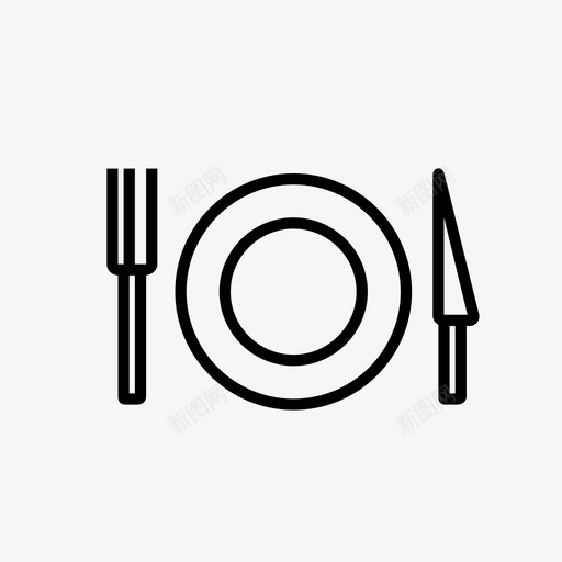 餐具食物刀图标svg_新图网 https://ixintu.com 刀 勺子 盘子 食物 餐 餐具 餐厅