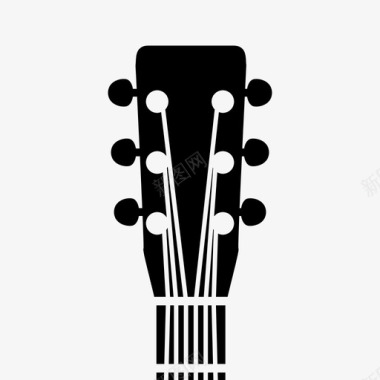 吉他乐队音乐声音弦乐图标图标