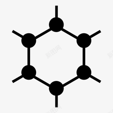 石墨烯分子物质图标图标