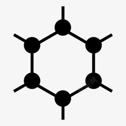 原子键石墨烯分子物质图标高清图片