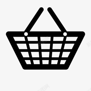 购物篮购物车杂货店图标图标