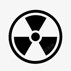 沉降辐射有毒放射性图标高清图片