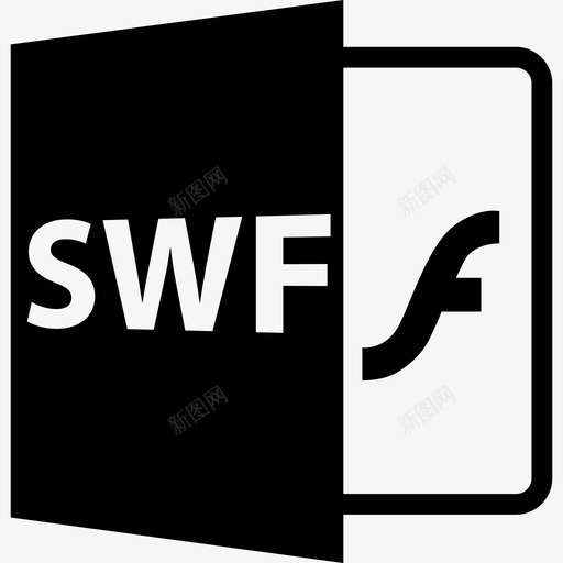 SWF开放文件格式接口文件格式样式图标svg_新图网 https://ixintu.com SWF开放文件格式 接口 文件格式样式