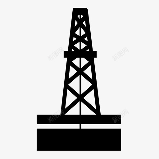 石油平台燃料自然资源图标svg_新图网 https://ixintu.com 燃料 石油 石油平台 石油钻机 自然资源