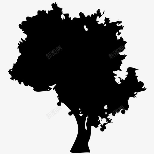 树环境自然图标svg_新图网 https://ixintu.com 公园 树 植物 橘子树 环境 自然