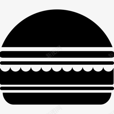 汉堡快餐烤肉肉图标图标