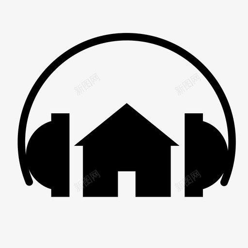 音响耳机家用图标svg_新图网 https://ixintu.com 家庭音乐 家用 耳机 隔音 音响