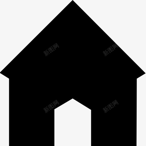 房子建筑物人口统计图标svg_新图网 https://ixintu.com 人口统计 住所 家 建筑物 房子