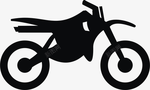 摩托车自行车摩托车越野车图标svg_新图网 https://ixintu.com 交通工具 摩托车 摩托车越野车 自行车 越野车