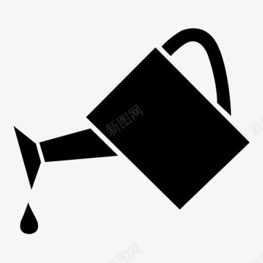 水壶水桶滴水图标图标