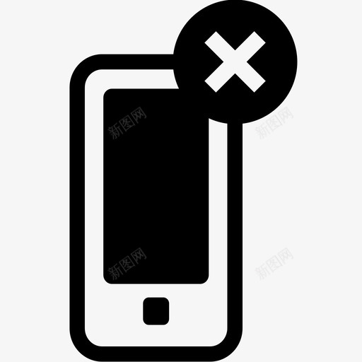 关闭手机关闭iphone图标svg_新图网 https://ixintu.com 关闭 关闭iphone 关闭智能手机 手机