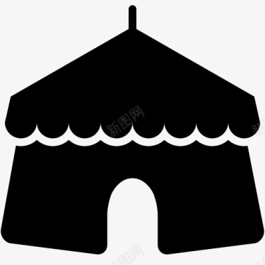 马戏团帐篷大顶图标图标