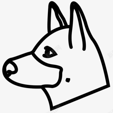 狗动物德国牧羊犬图标图标