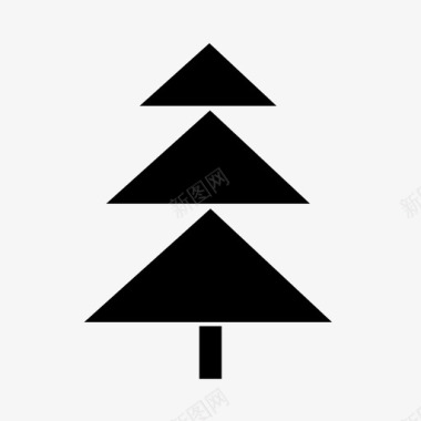 树圣诞树自然图标图标